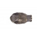 Garniža Faberge - jednoradová 28 mm - antik mosadz